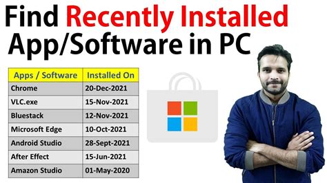 Uninstall Recently Installed Software